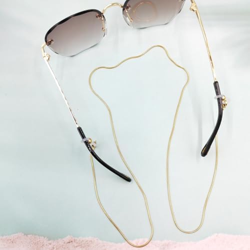 Fashion Eyeglass Chain 18K Gold Plated Stainless Steel – Adjustable Glasses Strap For Reading Sunglasses & Prescription Glasses