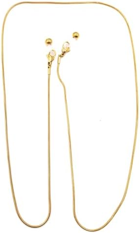 Fashion Eyeglass Chain 18K Gold Plated Stainless Steel – Adjustable Glasses Strap for Reading Sunglasses & Prescription Glasses