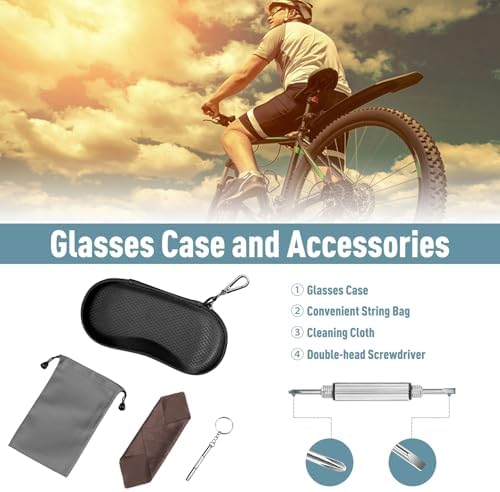 Fintie Sunglasses Case Hard EVA Shell Shockproof Sport Glasses Case With Metal Carabiner Travel Zipper Eyeglasses Holder