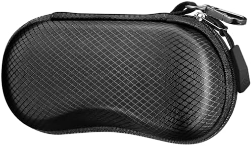 Fintie Sunglasses Case Hard EVA Shell Shockproof Sport Glasses Case with Metal Carabiner Travel Zipper Eyeglasses Holder