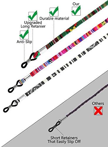 Frienda 8 Pieces Eyeglass Holder Strap Eyeglass Chain Cord Lanyard For Women