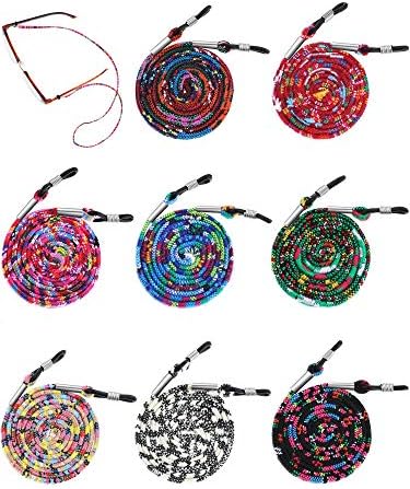 Frienda 8 Pieces Eyeglass Holder Strap Eyeglass Chain Cord Lanyard for Women