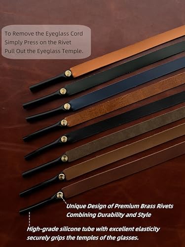 Full-grain Leather Glasses Strap Handmade Sports Sunglasses Eyeglasses Holders Around Neck Gifts For Men Women