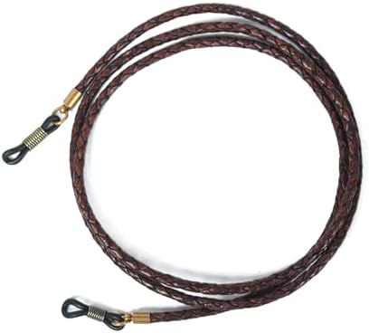 GENIQUE Genuine Leather Glasses Strap Eyeglass Chain Eye Glasses Holders Around Neck Sunglass Strap For Men