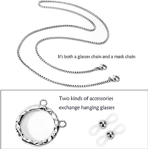 Glasses Holder Chain Loop Eyeglasses Necklace Ring For Women Reading Glasses Sunglasses Necklace For Men