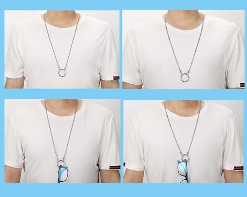 Glasses Holder Chain Loop Eyeglasses Necklace Ring For Women Reading Glasses Sunglasses Necklace For Men