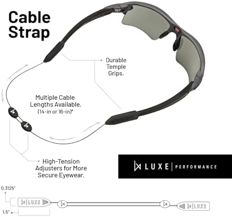 Glasses Strap- Eyewear Retainer Sunglasses Strap Eyeglasses Strap Adjustable Cable Straps Glasses Holder