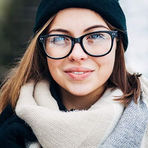 GQUEEN Fake Non Prescription Glasses Clear Lens For Women Men Oversized Frame UV400 Protection 201581