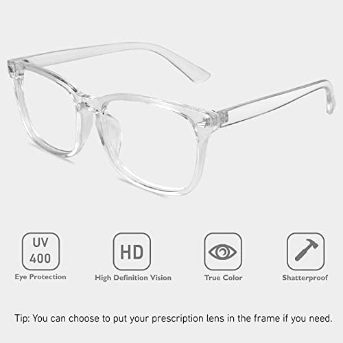 GQUEEN Fashion Glasses Non Prescription Fake Glasses For Women Men Clear Lens Square 201582
