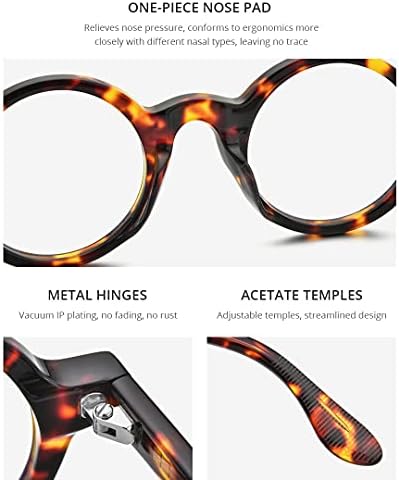 HEPIDEM Acetate Men Vintage Round Optical Glasses Frame Spectacles Optical Eyeglasses Zolman
