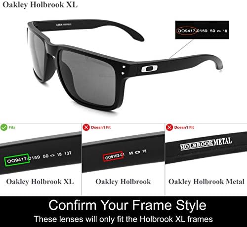 IKON LENSES Polarized Replacement Lenses For Oakley Holbrook XL (OO9417) Sunglasses