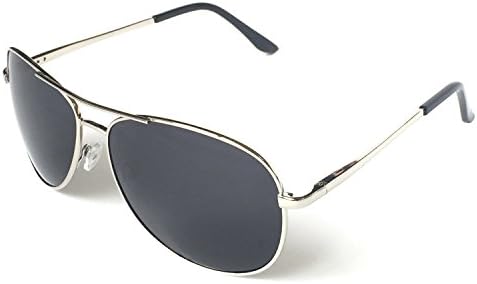 J+S Premium Military Style Classic Aviator Sunglasses Polarized 100% UV protection for Men Women