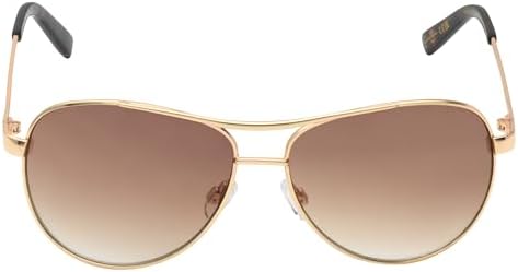 Jessica Simpson Women's J106 Iconic Metal Aviator Pilot Sunglasses With UV400 Protection