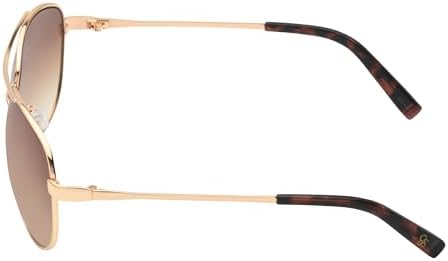 Jessica Simpson Women's J106 Iconic Metal Aviator Pilot Sunglasses With UV400 Protection