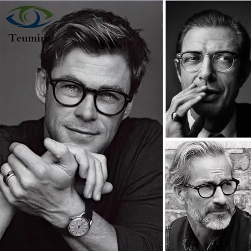 Johnny Depp Round Glasses For Women Men Vintage Circle Thick Frame Eyeglasses Non Prescription Glasses Clear Lens Eyewear