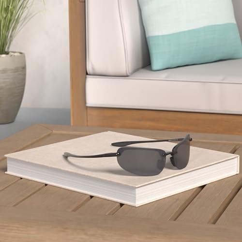 JULI Sports Sunglasses For Men Women Tr90 Rimless Frame For Running Fishing Baseball Driving MJ8001