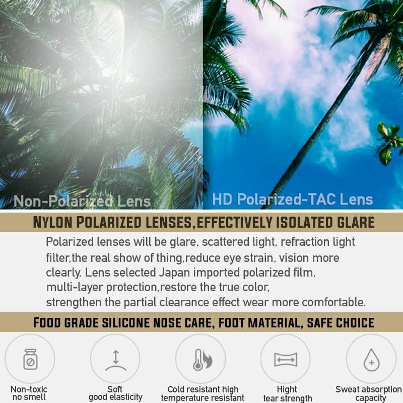 JULI Sports Sunglasses For Men Women Tr90 Rimless Frame For Running Fishing Golf Surf Driving MJ8009