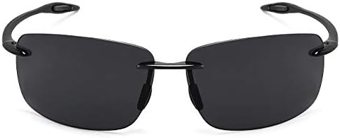 JULI Sports Sunglasses For Men Women Tr90 Rimless Frame For Running Fishing Golf Surf Driving MJ8009