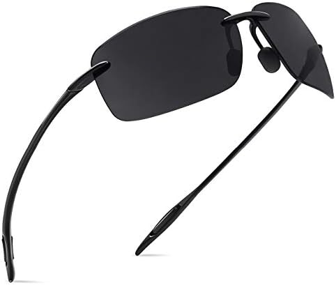 JULI Sports Sunglasses For Men Women Tr90 Rimless Frame For Running Fishing Golf Surf Driving MJ8009