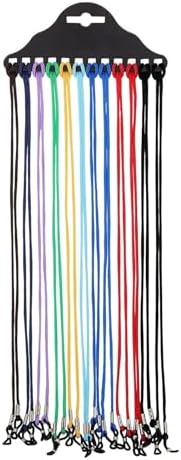 Juvale Eyeglasses Strap - 12 Pack 24.4 In Multicolor Nylon Cords - Secure Eyeglass Holder Chain - Strings for Glasses for Sunglasses & Readers