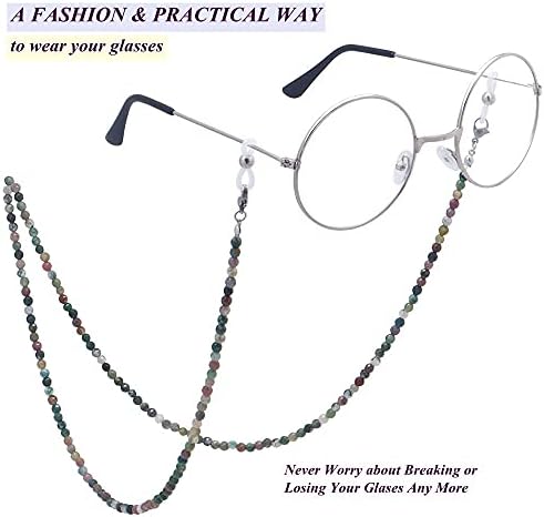 KAI Top Eyeglasses Fashion Beaded Face Mask Holder Lanyard For Women