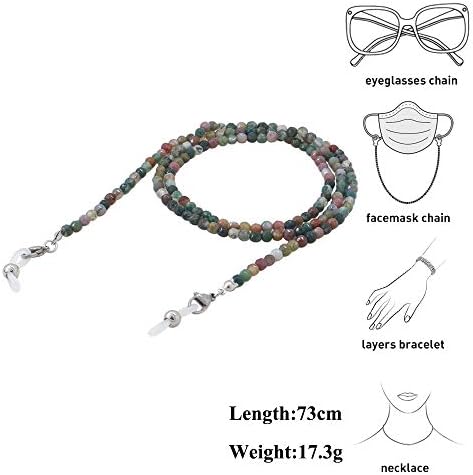 KAI Top Eyeglasses Fashion Beaded Face Mask Holder Lanyard For Women
