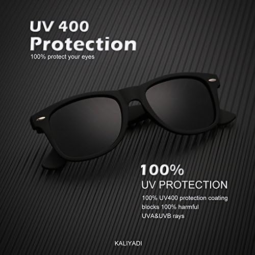 KALIYADI Polarized Sunglasses For Men And Women Semi-Rimless Frame Driving Sun Glasses UV Blocking