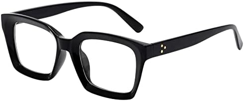 Kursan Classic Non Prescription Clear Lens Black Glasses for Women Men Thick Square Frame Eyeglasses Kursan Classic Non Prescription Clear Lens Black Glasses for Women Men Thick Square Frame Eyeglasses