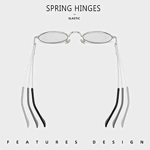 Kursan Small Round Clear Lens Glasses Non Prescription Circle Metal Frame Eyewear