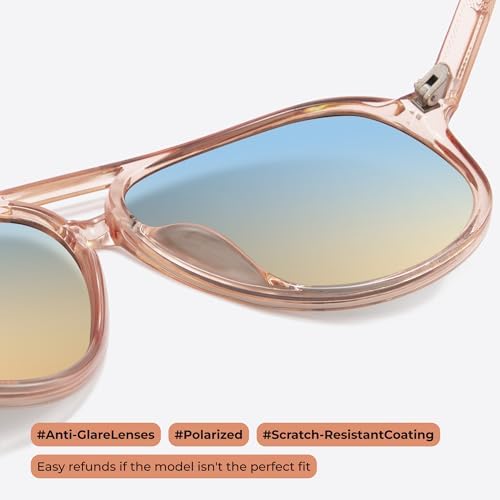 Livho Trendy Polarized Aviator Sunglasses Women Men Retro Sun Glasses For Women Men 2025 Oversized UV Protection Shades