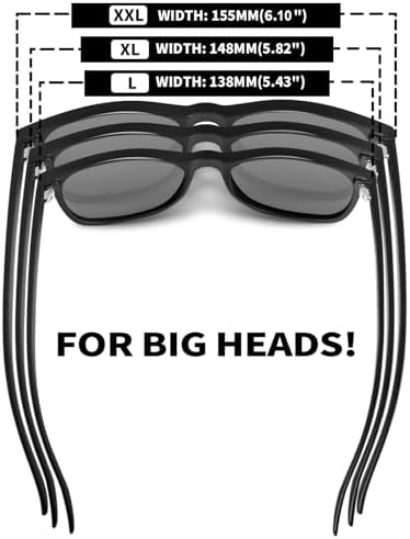 MAXJULI Polarized Sunglasses For Men And Women UV Protection Rectangular Sun Glasses 8806