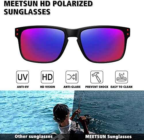 MEETSUN Polarized Sunglasses For Men Women Sports Driving Fishing Glasses UV400 Protection