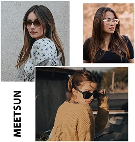 MEETSUN Polarized Sunglasses For Women Men Trendy Classic Retro Designer Style Fashion UV400 Protection