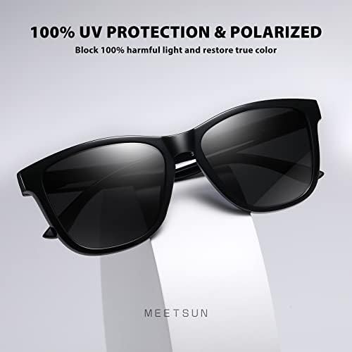 MEETSUN Polarized Sunglasses For Women Men Trendy Classic Retro Designer Style Fashion UV400 Protection