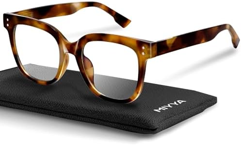 miyya Blue Light Glasses for Women – Oversized UV & Blue Light Blocker Chunky Frames All-Day Comfort Stylish Eyewear