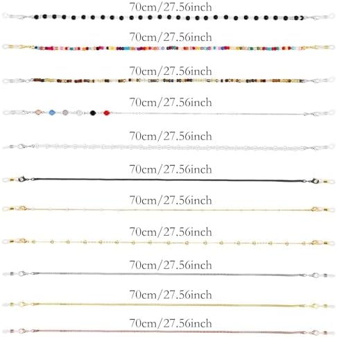 NEWITIN 11 Pieces Eyeglass Chains For Women Sunglasses Strap Holders Sunglasses Mask Necklace Lanyard For Women Men