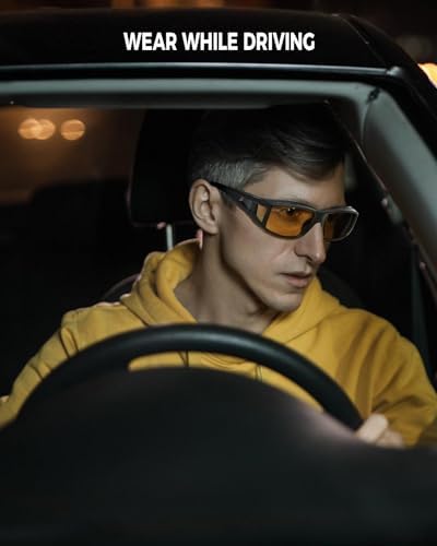 Night Driving Glasses For Men Women Fit Over Sunglasses Anti Glare Polarized HD Night Vision Glasses
