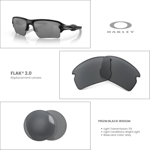 Oakley Authentic Flak 2.0 OO9295 Replacement Lenses For Men For Women+ Bundle Microfiber Pouch
