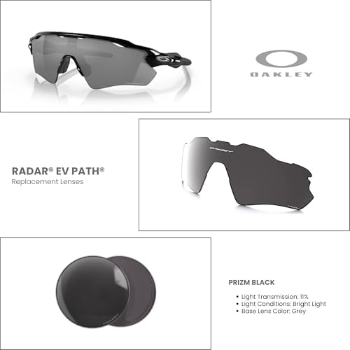 OAKLEY Original Radar EV Path OO9208 PRIZM Replacement Lenses For Men For Women+ Bundle Microfiber Pouch