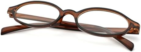 Onrtry Retro Oval Blue Light Glasses For Women 90s Small Face Eyeglasses Fake Nerd Cosplay Eyewear