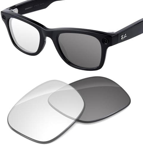 Performance Replacement Lenses Compatible with RayBan Meta Wayfarer RW4006 50mm Smart Glasses
