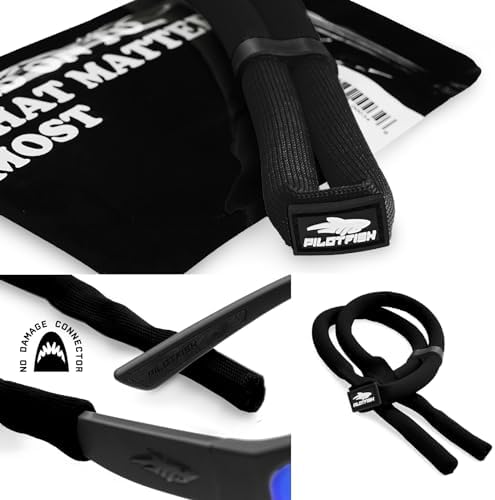 Pilotfish Floating Sunglasses Strap Adjustable Waterproof High Visibility Neoprene Holder For Men & Women