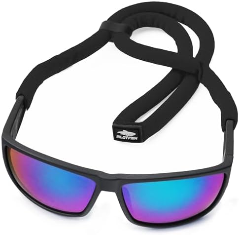 Pilotfish Floating Sunglasses Strap Adjustable Waterproof High Visibility Neoprene Holder for Men & Women