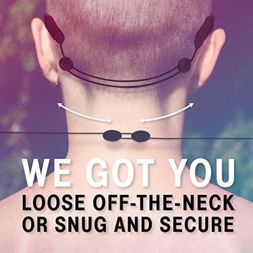 Pilotfish No Tail Adjustable Eyewear Retainer Cable Strap: Sunglasses Eyeglasses Glasses (14 Inch Tactical Black)