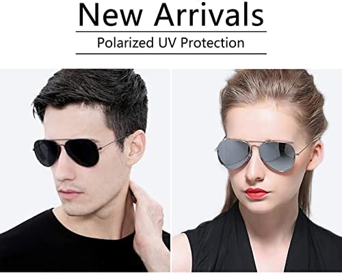 Polarized Aviator Sunglasses For Men/Women Metal Mens Sunglasses Driving Sun Glasses