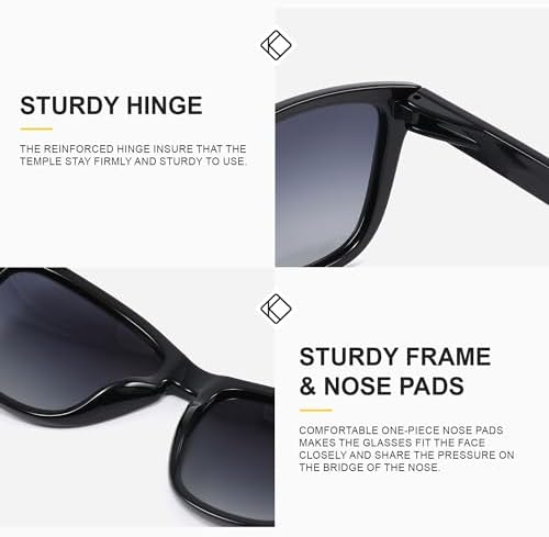 Polarized Sunglasses Womens Trendy Classic Retro Womens Sunglasses Men Driving Sun Glasses UV Protection