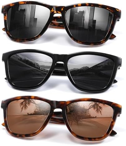 Polarized Sunglasses Womens Trendy Classic Retro Womens Sunglasses Men Driving Sun Glasses UV Protection