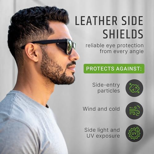 Premium Leather Side Shields For Sunglasses – Handmade & Removable Sun & Wind Protection For Outdoor Eyewear