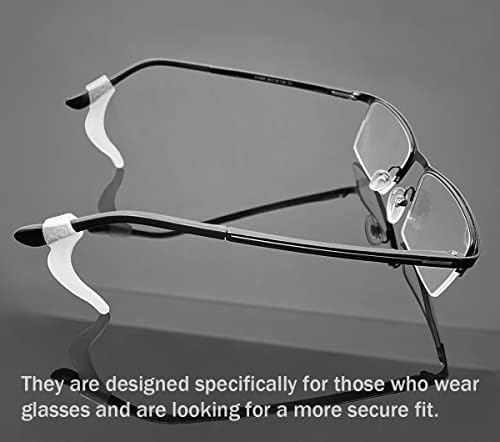 PTSLKHN Soft Silicone Eyeglass Ear Hooks 10 Pairs Of Non-Slip Eyeglasses Ear Grips For Glasses Sunglasses Reading Glasses