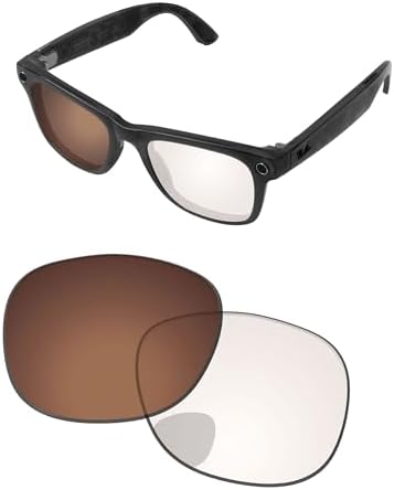 Replacement Lenses Compatible with Ray-Ban Meta Wayfarer RW4008 53mm Smart Glasses